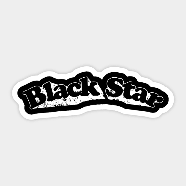 Black Star Sticker by The Lisa Arts